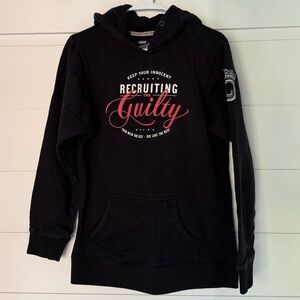 Jiberish Black Hoodie with Graphic Print, Men’s M